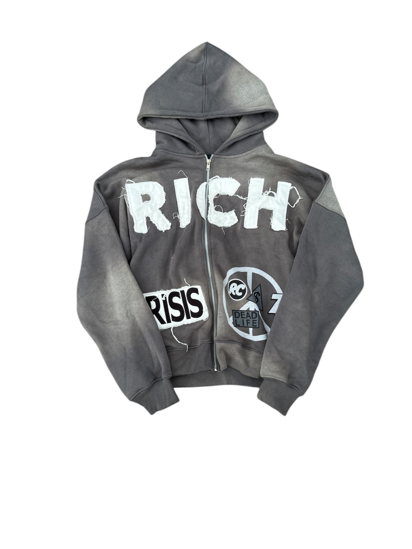 RICH ZIPUP GREY